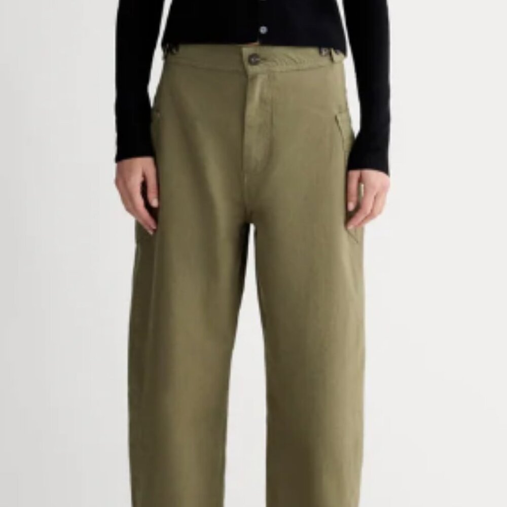 Everlane The Fatigue Barrel Pant Kalamata Size 10